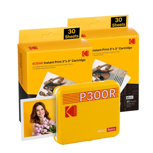 Фотопринтер Kodak MINI 3 RETRO P300RY60 Жёлтый