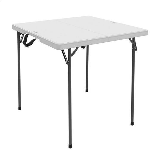 Folding Table Lifetime White Steel Plastic 94 x 74 x 94 cm