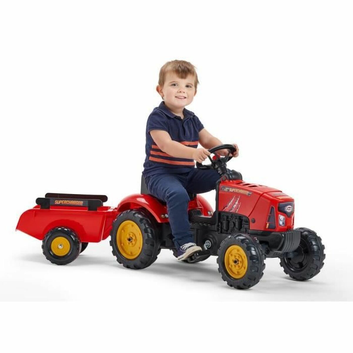 Трактор с педалями Falk Supercharger 2030AB Красный