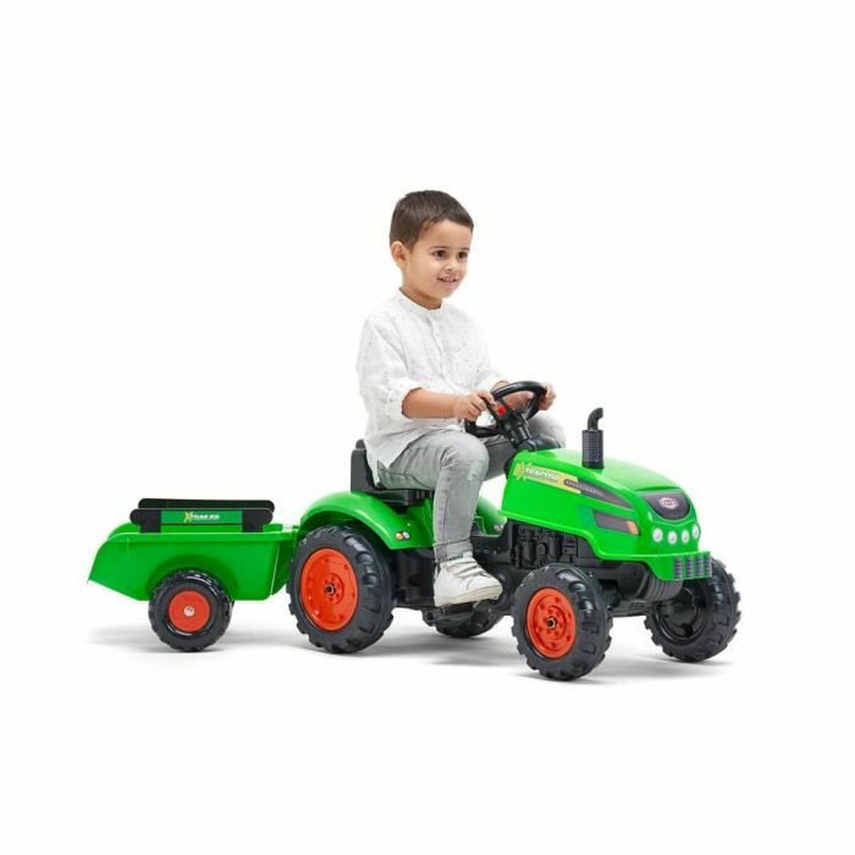 Трактор с педалями Falk Xtractor 2048AB Зеленый
