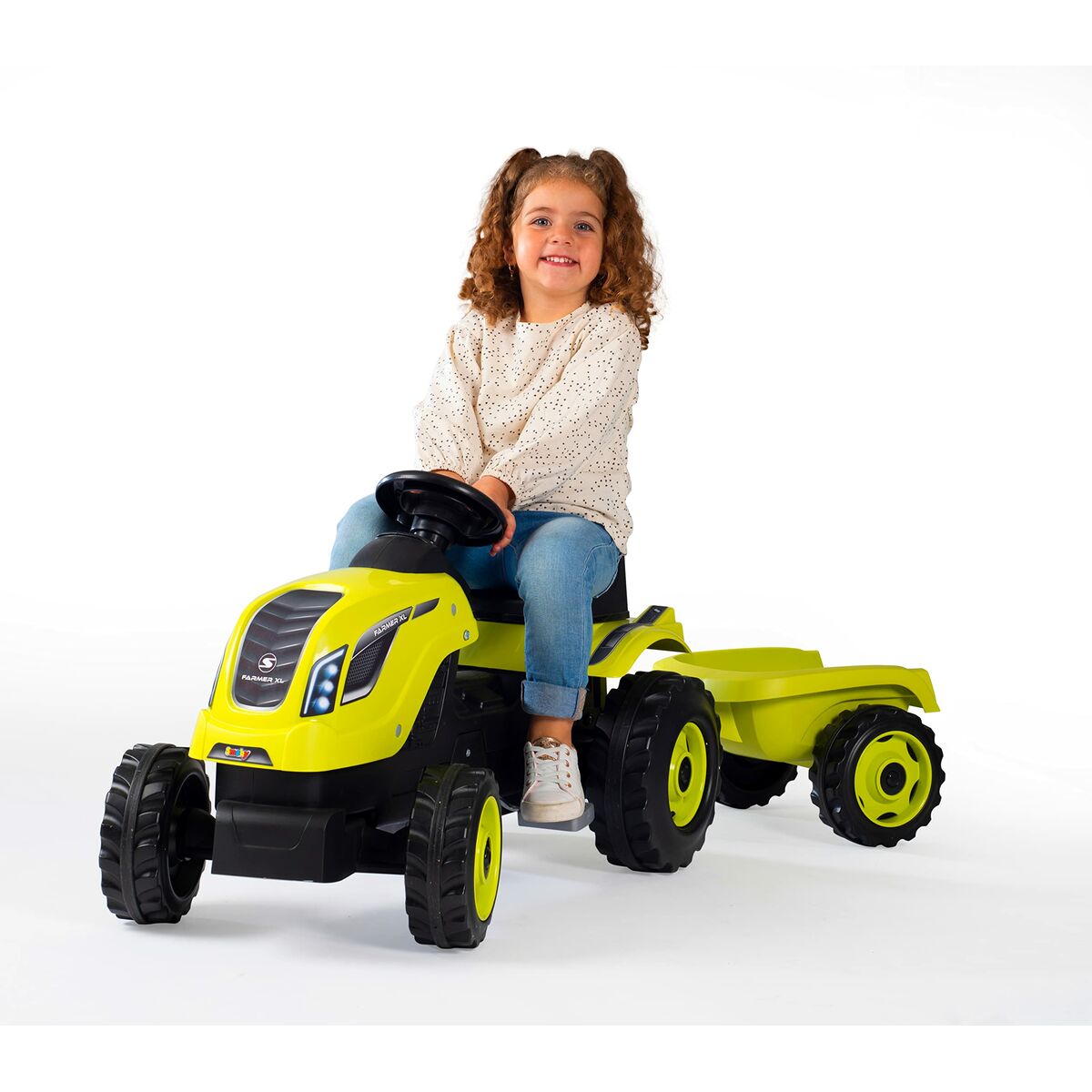Bērnu pedāļu traktors Smoby Traktors Treileris
