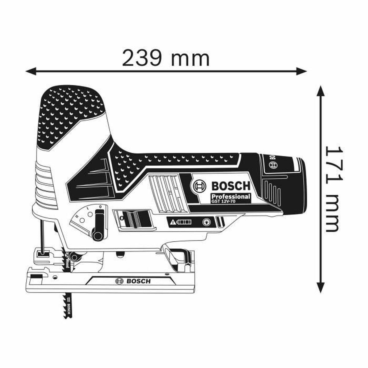 Jigsaw BOSCH GST 12V-70 Professional 12 V