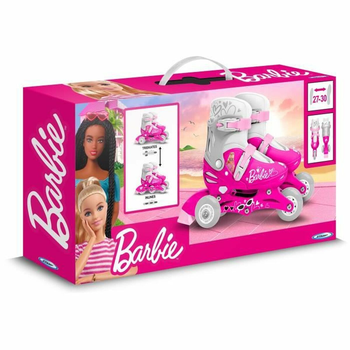 Одноосные ролики Barbie