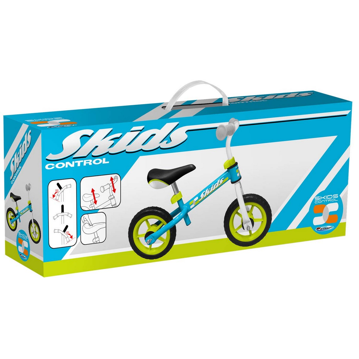 Детский велосипед Skids Control Синий Сталь