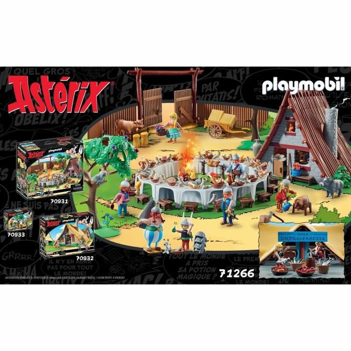 Playmobil Astérix: Ordralfabetix Hut 71266 73 Daudzums