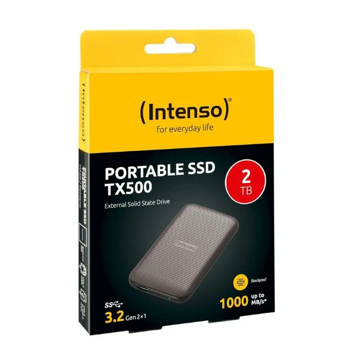 Ārējais cietais disks INTENSO TX500 2 TB SSD