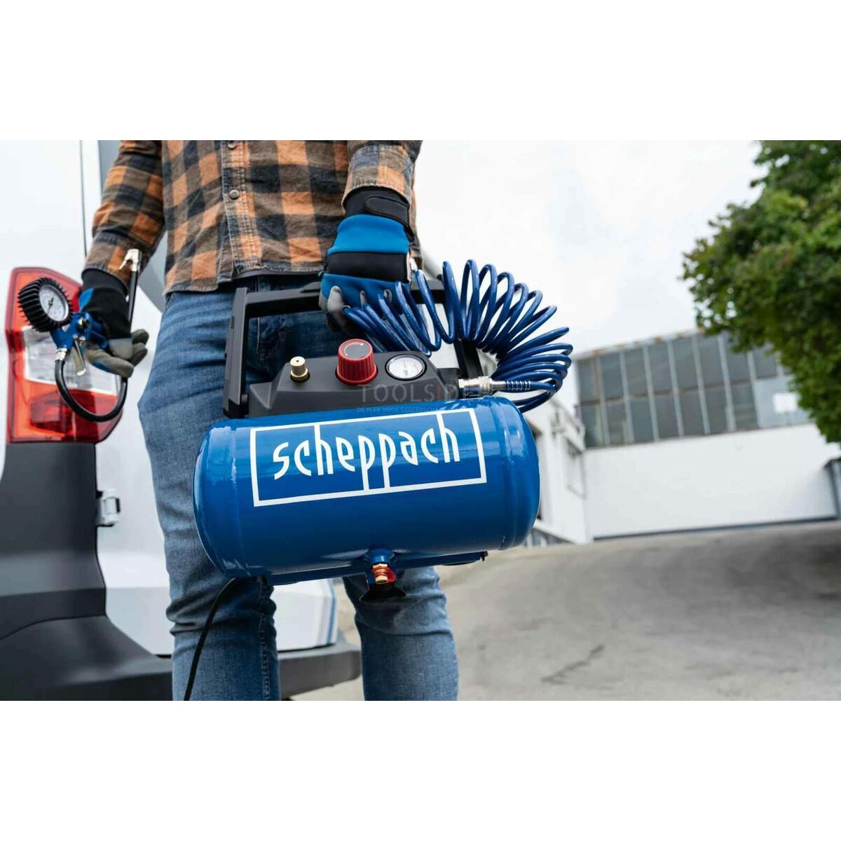 Воздушный компрессор Scheppach HC06 Горизонтальный 1200 W 6 L