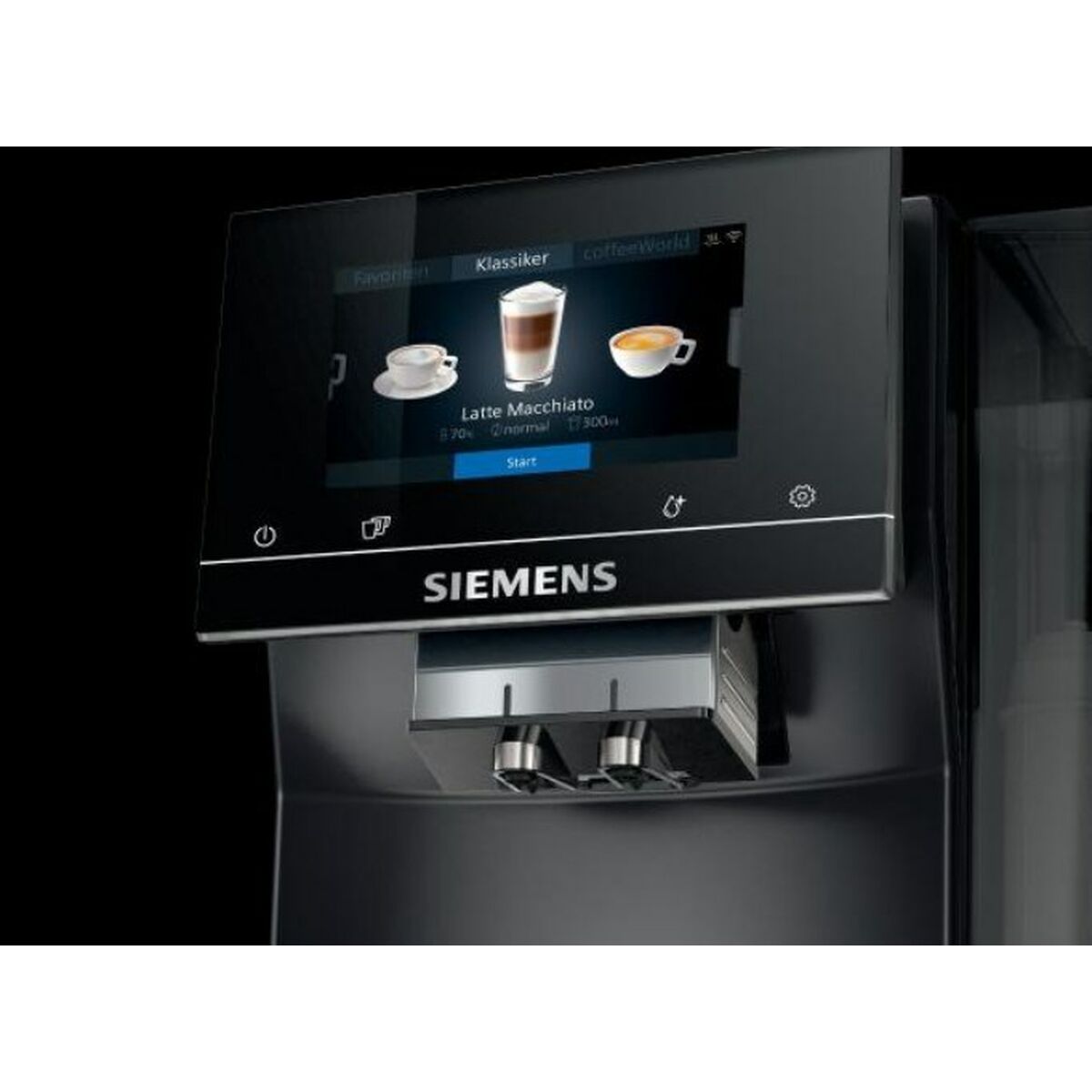 Суперавтоматическая кофеварка Siemens AG TP703R09 Чёрный 1500 W 19 bar 2,4 L 2 Чашки