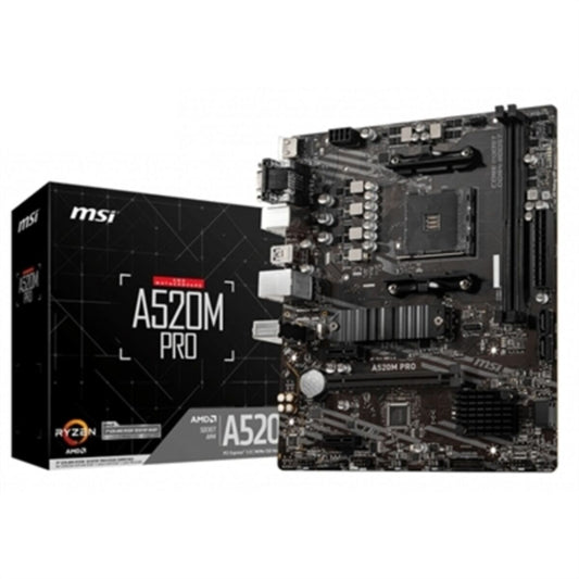 Mātesplate MSI A520M PRO mATX AM4 AMD AM4