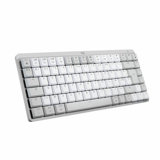 Wireless Keyboard Logitech MX Mini Mechanical for Mac White White/Grey French AZERTY