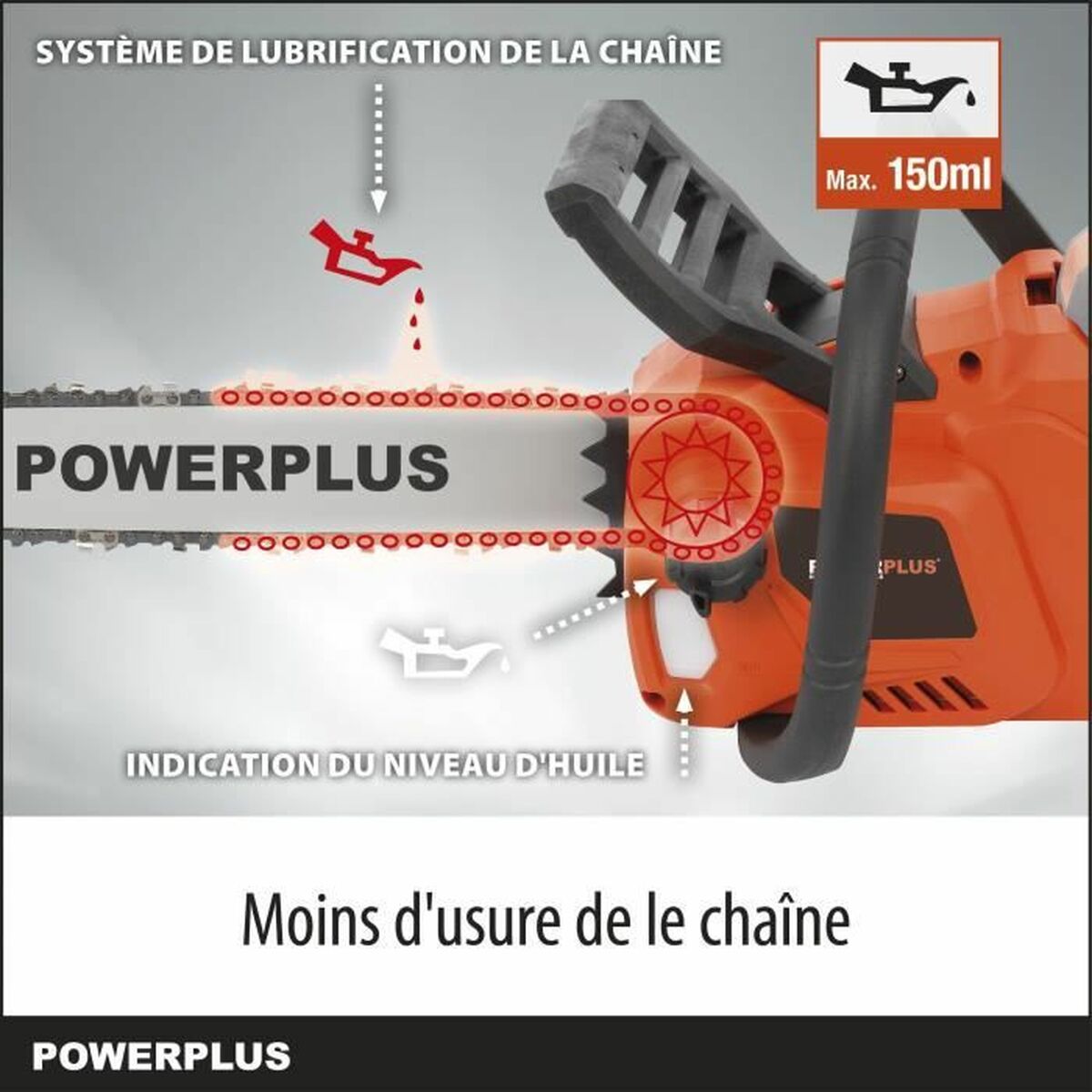 Battery Chainsaw Powerplus 35 cm