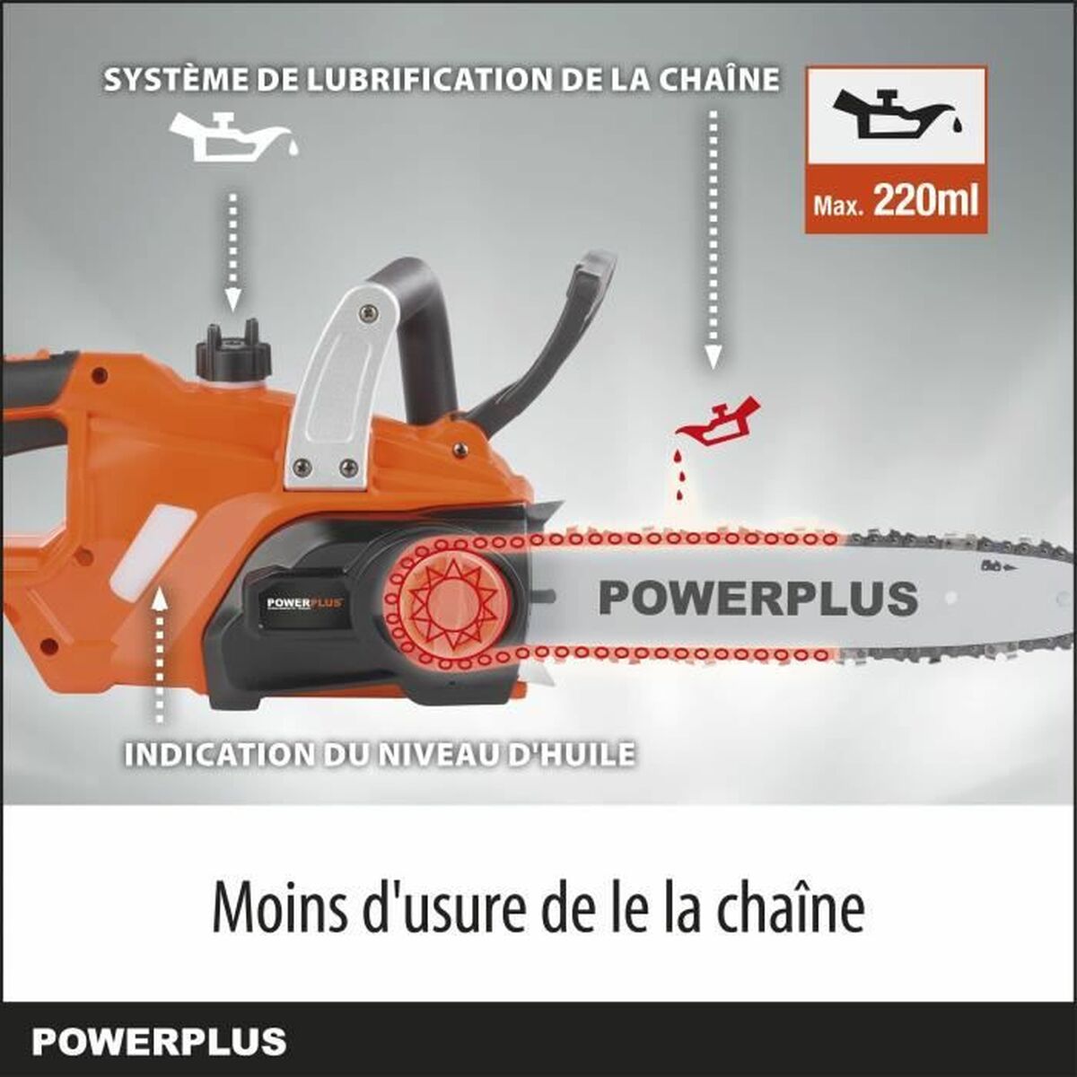 Battery Chainsaw Powerplus 30 cm