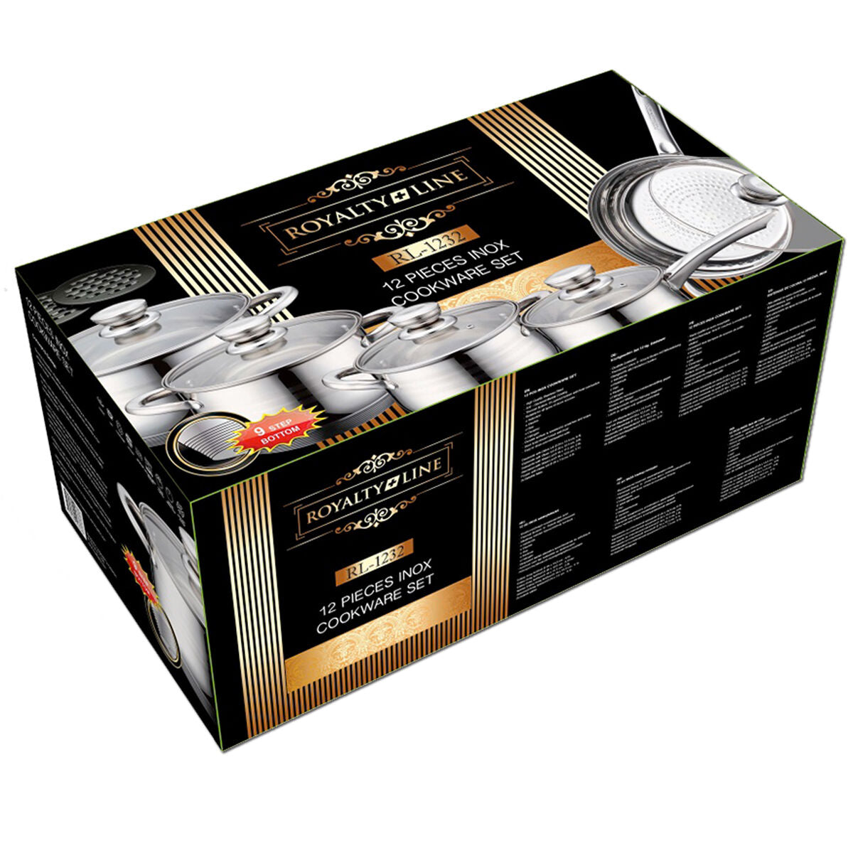 Cookware Royalty Line 1232 Steel 12 Pieces