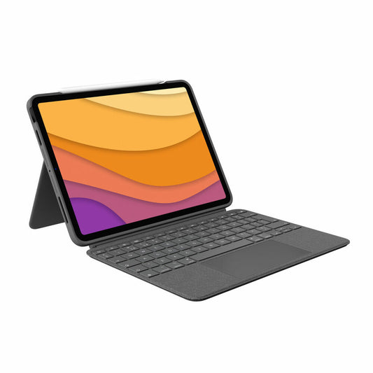 Planšetdatora un Klaviatūras Vāks Logitech iPad Air 2020 Pelēks Spāņu Qwerty QWERTY