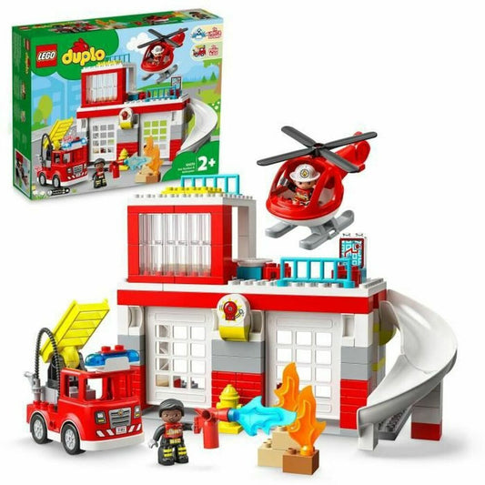 Lego 10970 DUPLO Fire Station and Helicopter (117 Daudzums)