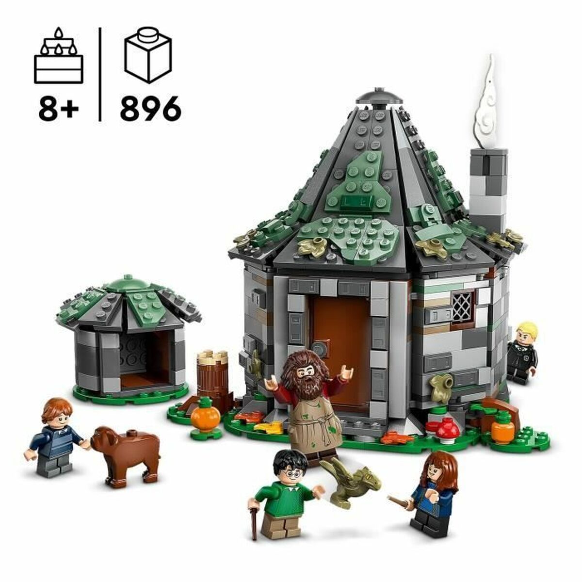 Lego Harry Potter 76428 Hagrid's Cabin: An Unexpected Visit Daudzkrāsains