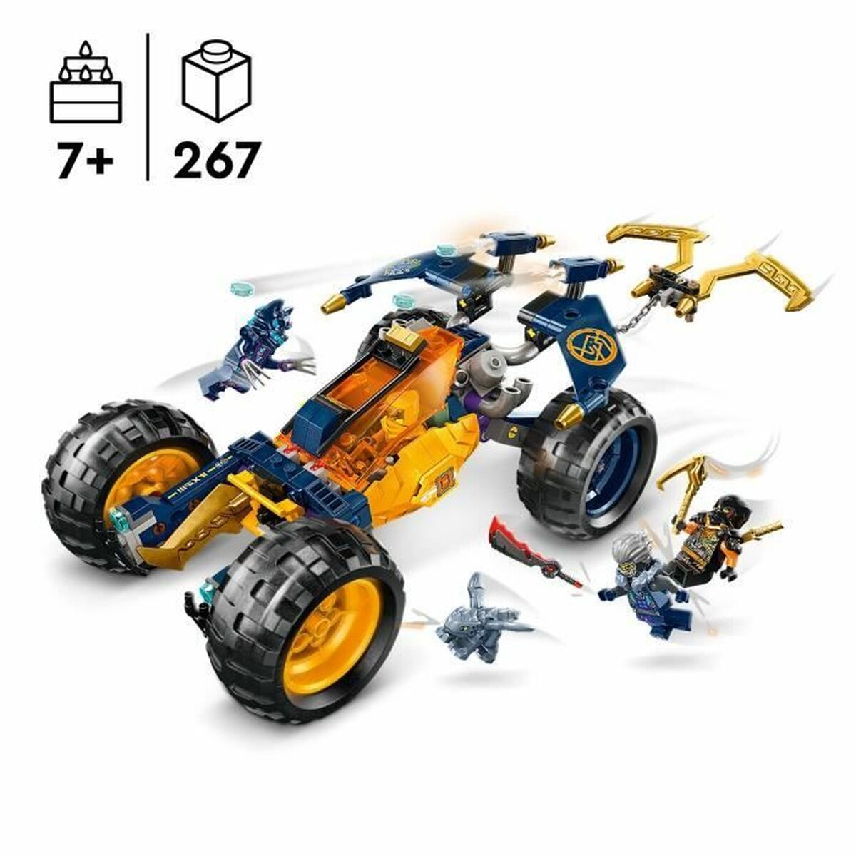 Lego NINJAGO 71811 Arin's Ninja Off-Road Buggy Daudzkrāsains