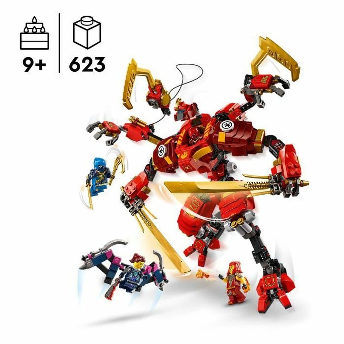 Lego NINJAGO 71812 Kai's Ninja Climbing Robot Daudzkrāsains