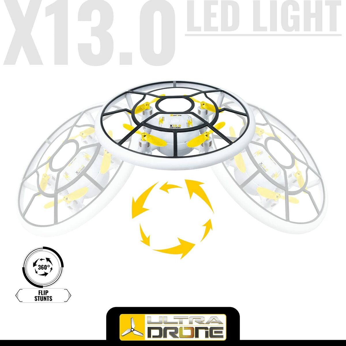 Tālvadības Kontroles Drons Mondo Ultradrone X13 LED Licht