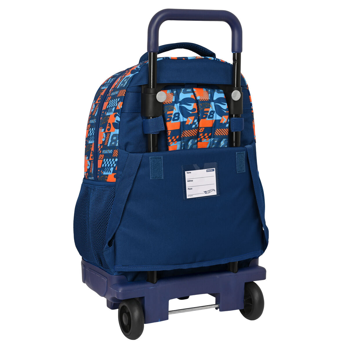 Школьный рюкзак с колесиками Hot Wheels Speed club Оранжевый 33 X 45 X 22 cm
