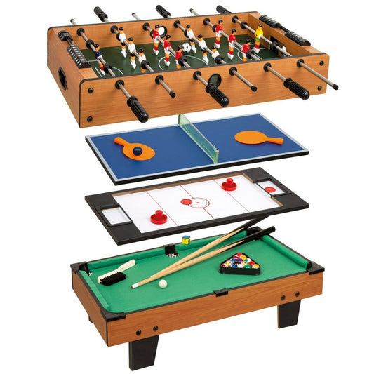Daudzspēļu galds Colorbaby 4 spēles 81 x 27 x 43 cm Galda Teniss Futbols Hokejs Biljards