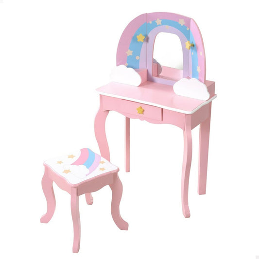 Spoguļgaldiņš Ar Krēslu Teamson Rozā Rotaļlieta 62,5 x 98,5 x 32 cm Bērnu
