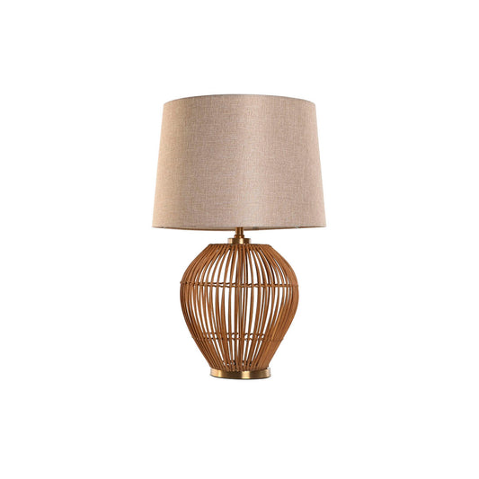 Настольная лампа Home ESPRIT Коричневый Бежевый Позолоченный Натуральный 50 W 220 V 43 x 43 x 67 cm
