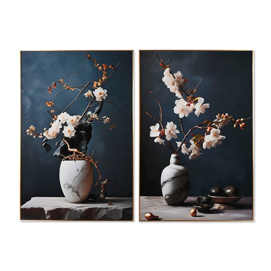 Painting Home ESPRIT Oriental Vase 80 x 3 x 120 cm (2 Units)