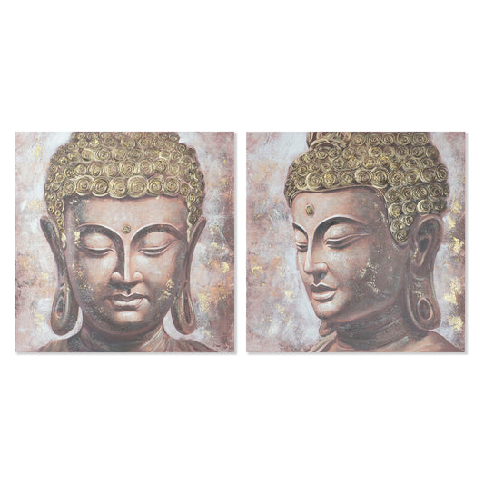 Glezna Home ESPRIT Buda Austrumniecisks 100 x 3 x 100 cm (2 gb.)