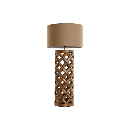 Настольная лампа Home ESPRIT Бежевый Натуральный Древесина манго 50 W 220 V 35,5 x 35,5 x 79,5 cm