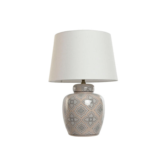 Настольная лампа Home ESPRIT Белый Бежевый Керамика 50 W 220 V 43,5 x 43,5 x 61 cm