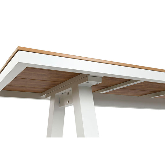 Обеденный стол Home ESPRIT Белый Алюминий полистирол 230 x 90 x 77 cm