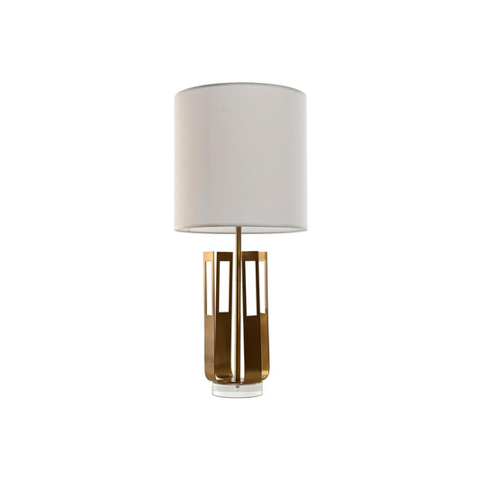 Galda lampa Home ESPRIT Balts Bronza Dzelzs 50 W 220 V 35 x 35 x 78 cm