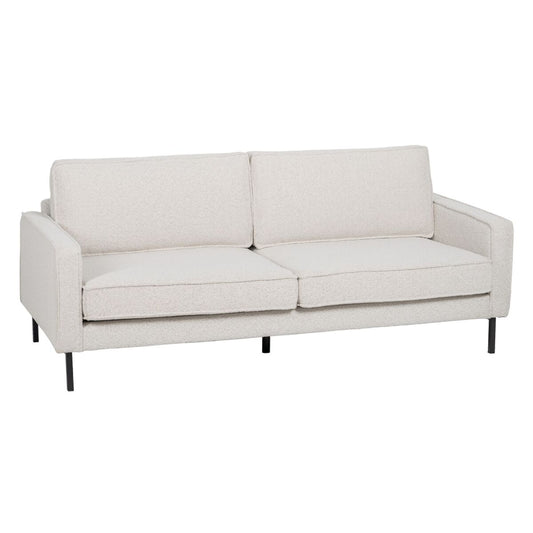 Trīsvietīgs dīvāns 213 x 87 x 90 cm Balts Metāls