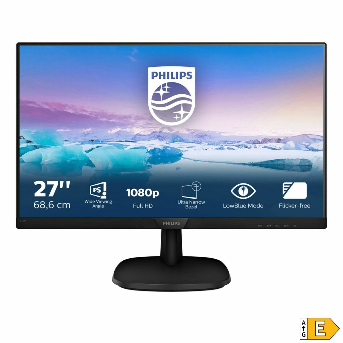 Monitors Philips 273V7QJAB/00 27" LED IPS Flicker free 50-60  Hz