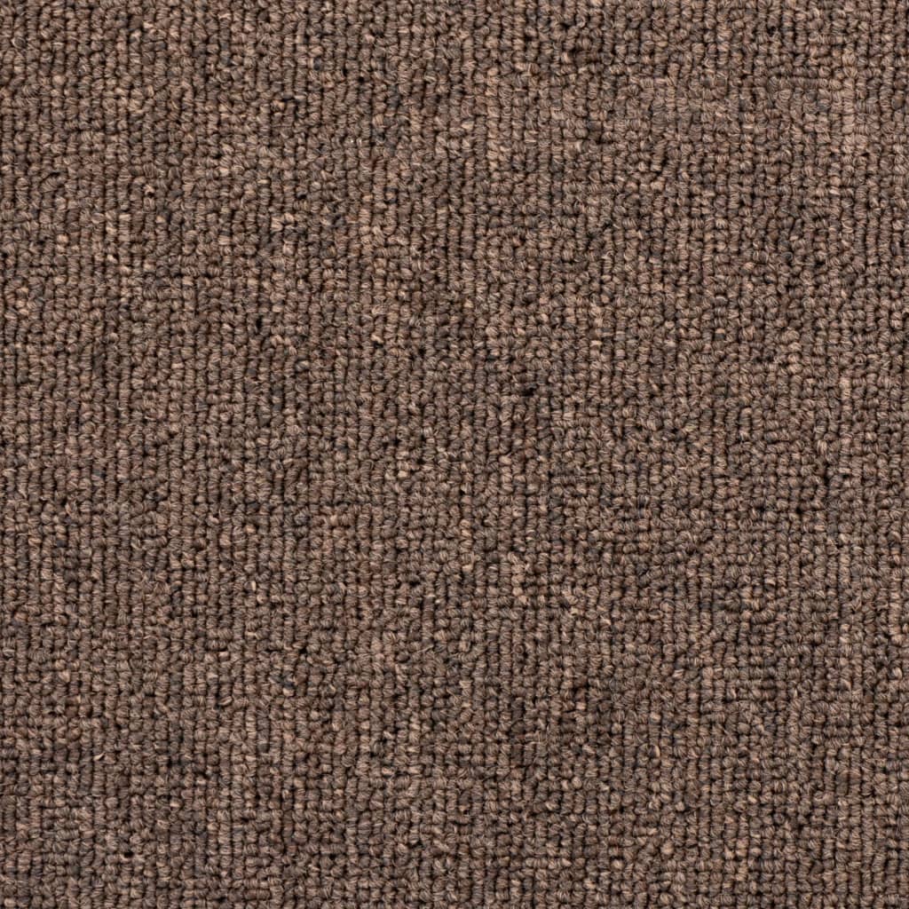 kāpņu paklāji, 15 gab., kafijas brūni, 65x24x4 cm