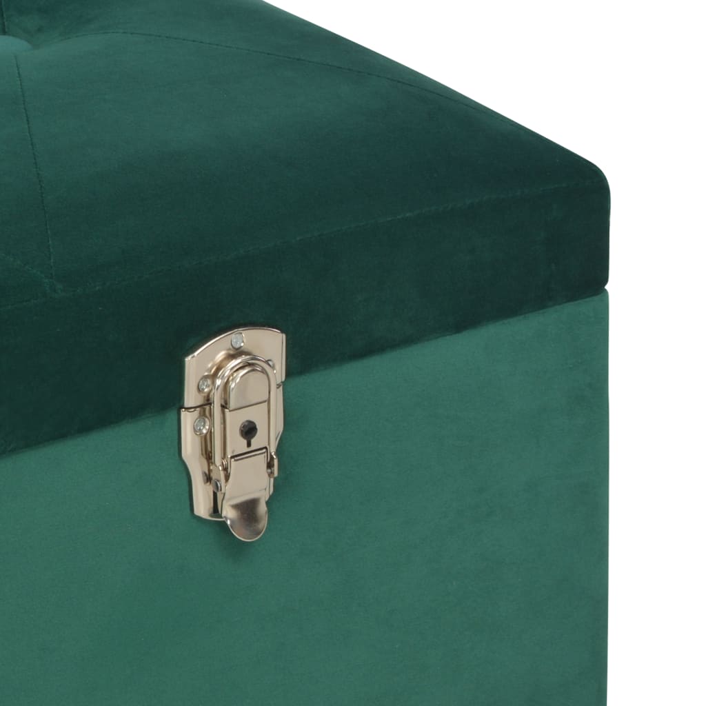 sols ar kasti, 105 cm, zaļš samts