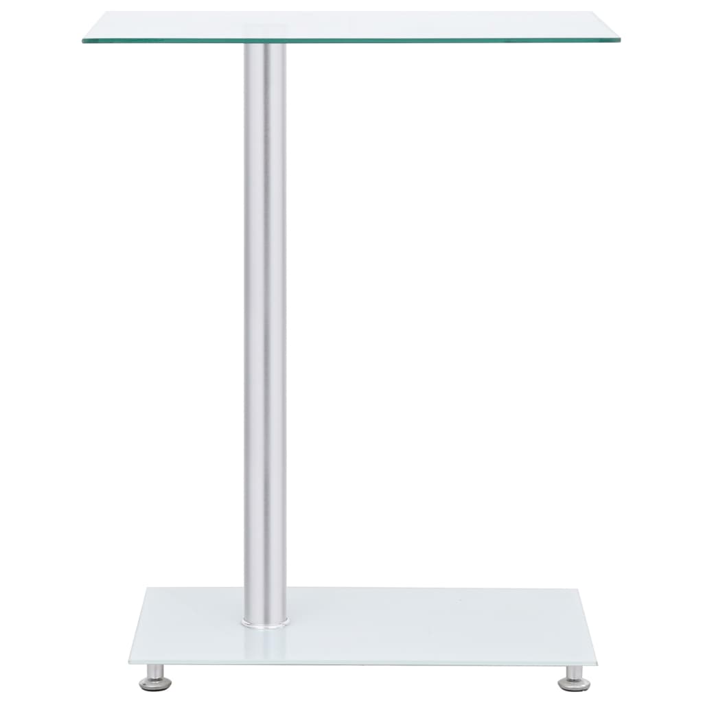 galdiņš, 45x30x58 cm, U-forma, caurspīdīgs, rūdīts stikls