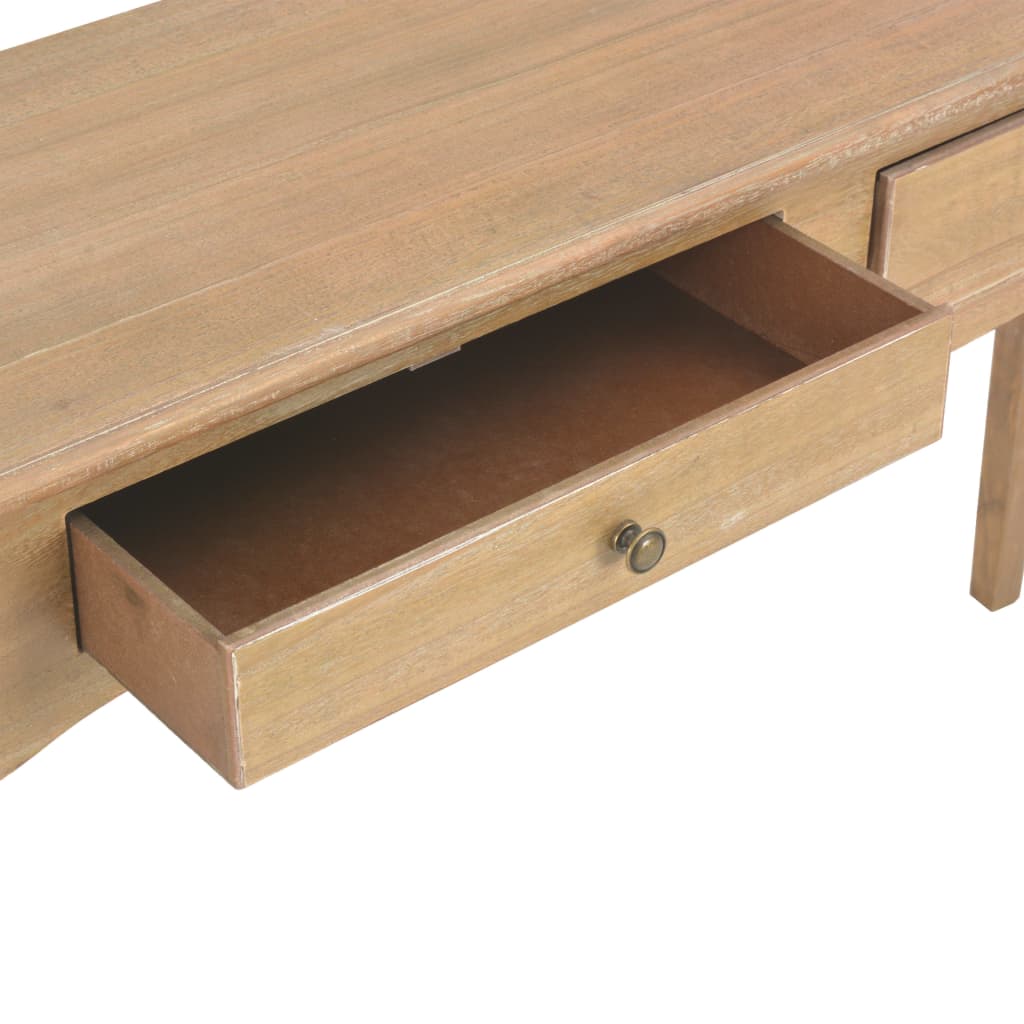 konsoles galdiņš ar 2 atvilktnēm, 120x35x76 cm, priedes koks