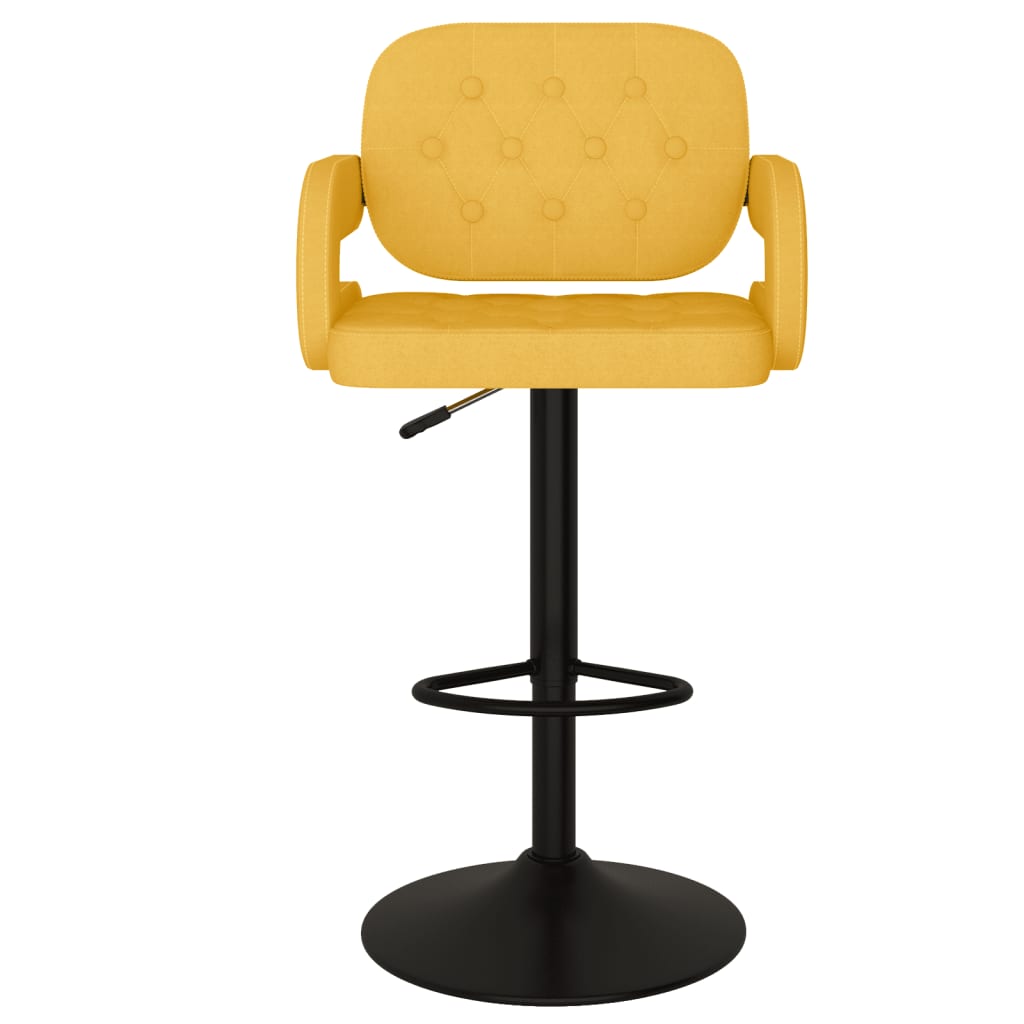 bāra krēsli, 2 gab., sinepju dzeltens audums
