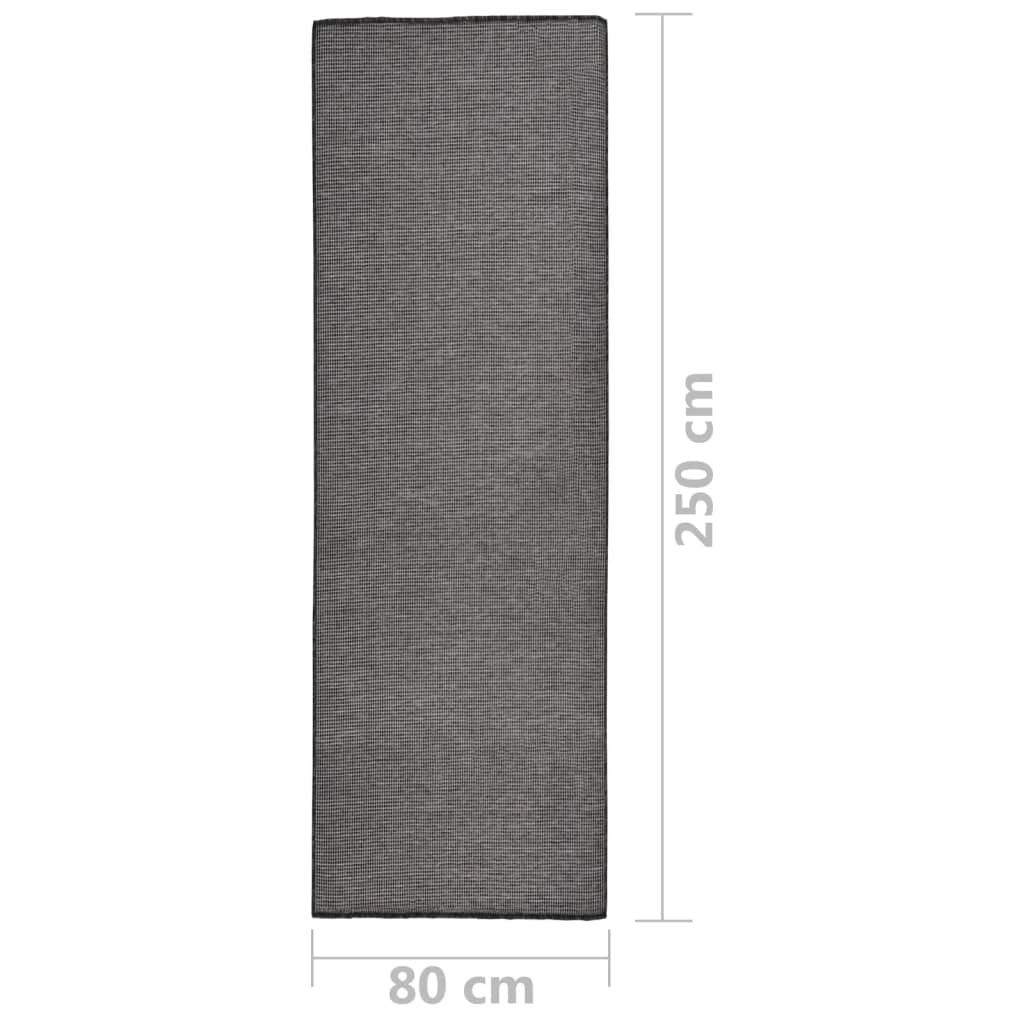 āra paklājs, 80x250 cm, pelēks