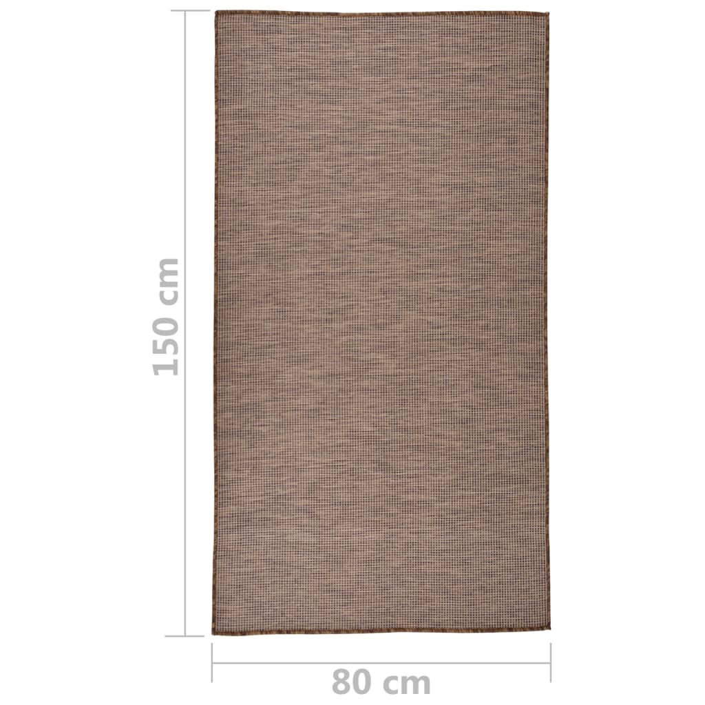 āra paklājs, 80x150 cm, brūns