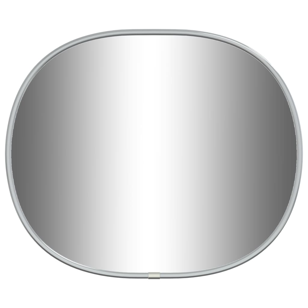 sienas spogulis, sudraba krāsā, 30x25 cm