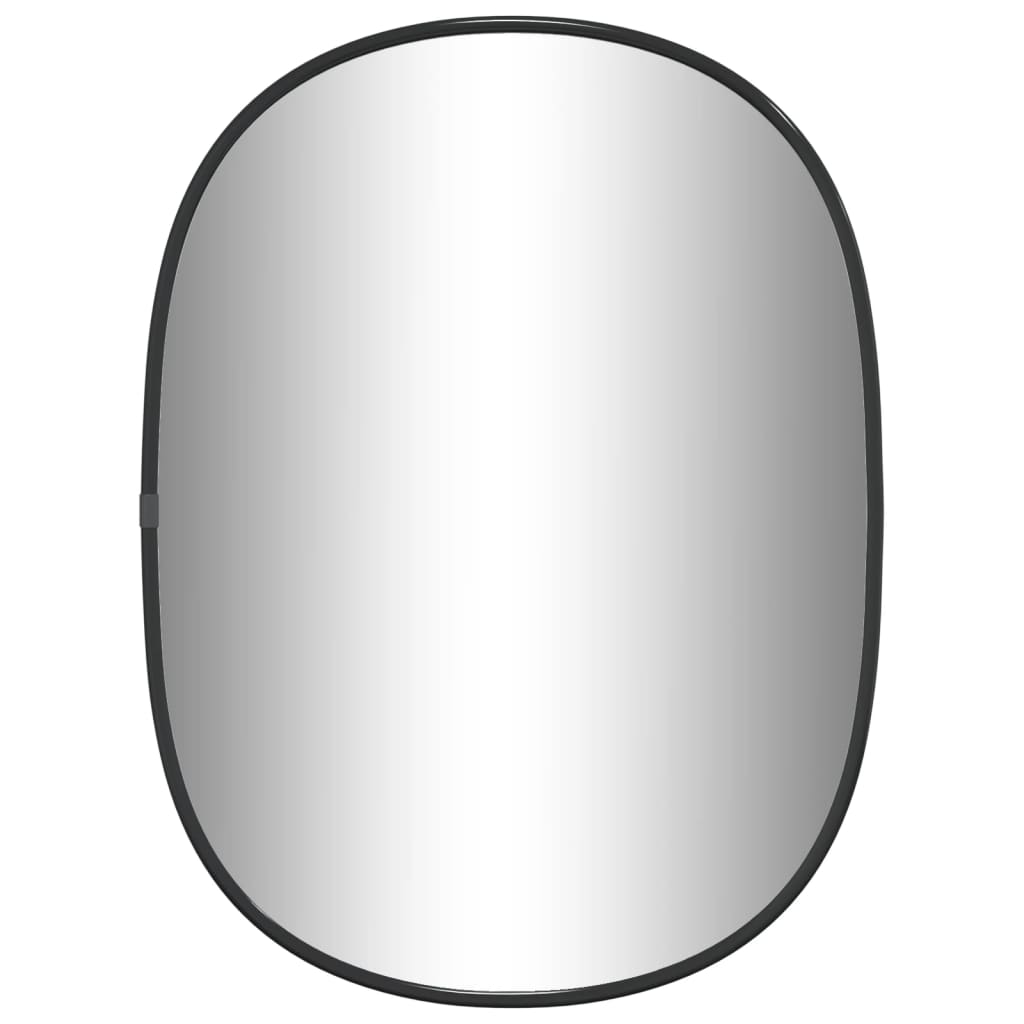 sienas spogulis, melns, 40x30 cm