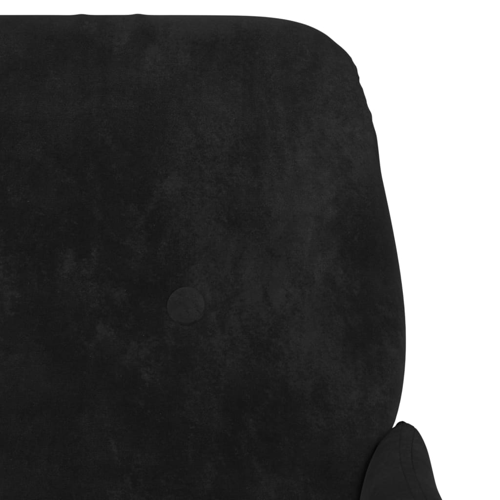 atpūtas krēsls, melns, 62x79x79 cm, samts