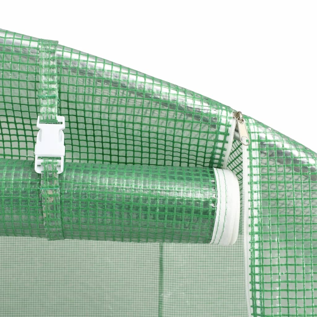 siltumnīca ar tērauda rāmi, zaļa, 48 m², 8x6x2,85 m