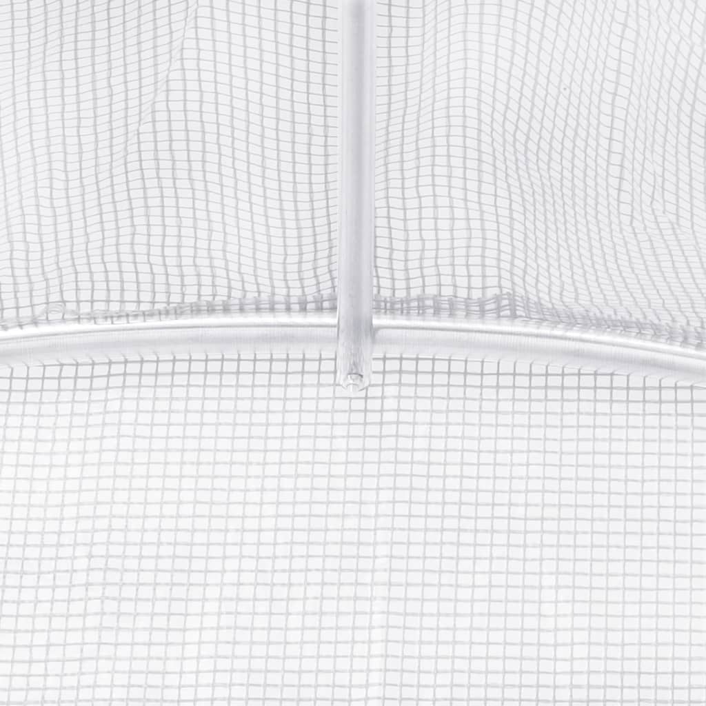 siltumnīca ar tērauda rāmi, balta, 36 m², 6x6x2,85 m