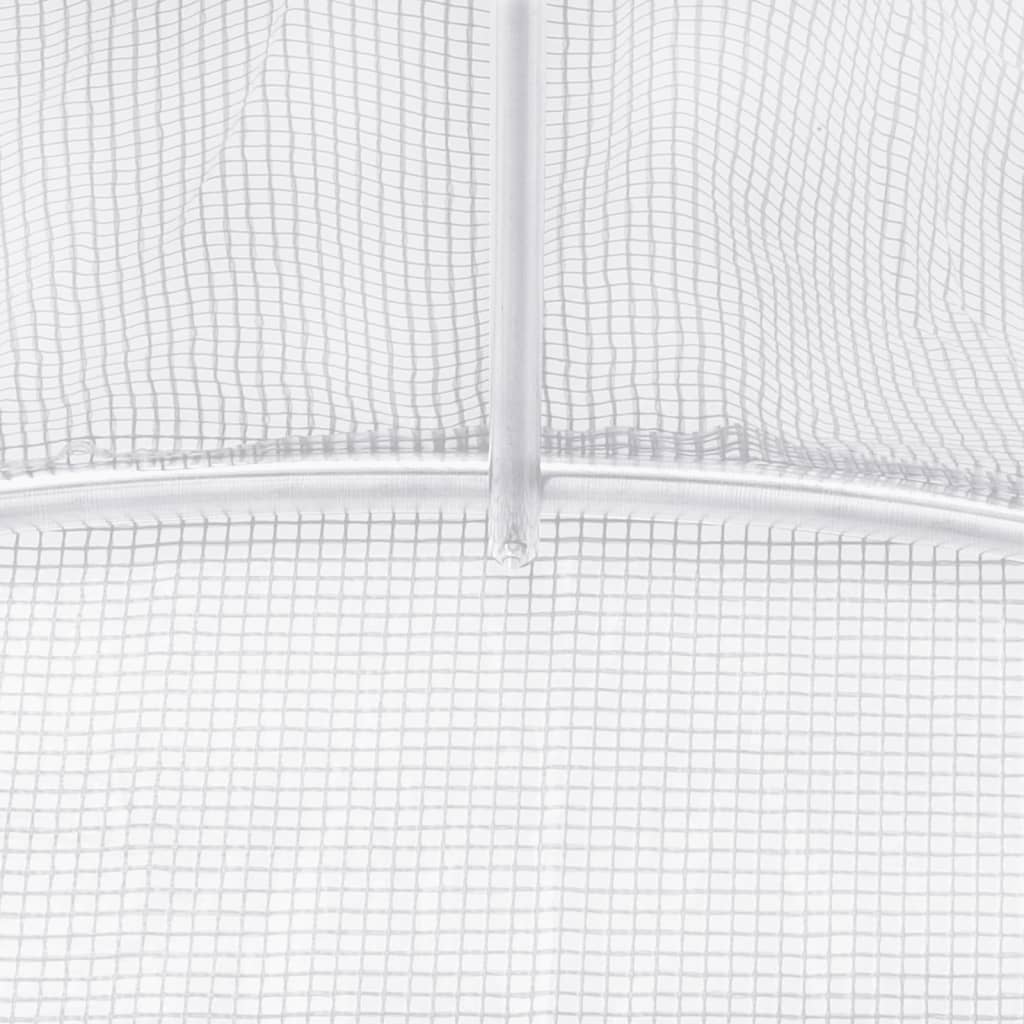 siltumnīca ar tērauda rāmi, balta, 60 m², 10x6x2,85 m