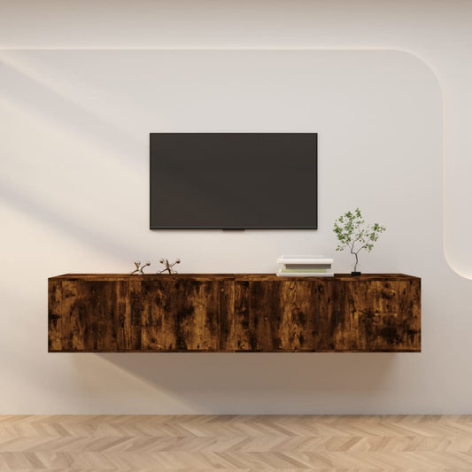 sienas TV skapīši, 2 gab., ozolkoka krāsā, 100x34,5x40 cm