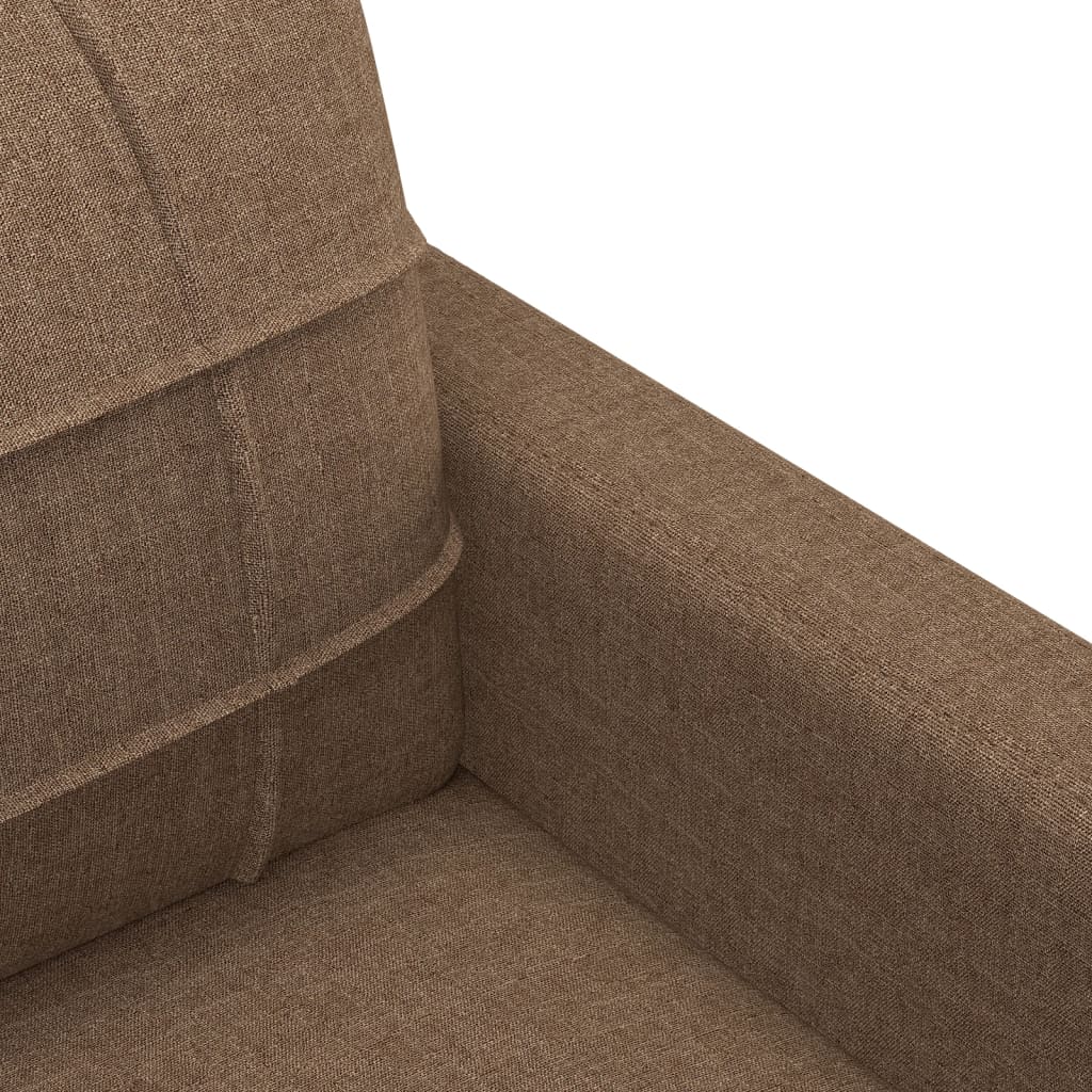 trīsvietīgs dīvāns, brūns audums, 180 cm